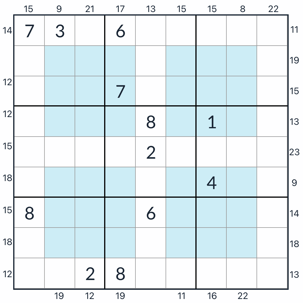 Knight-anti-Knight Hyper Frame Sudoku