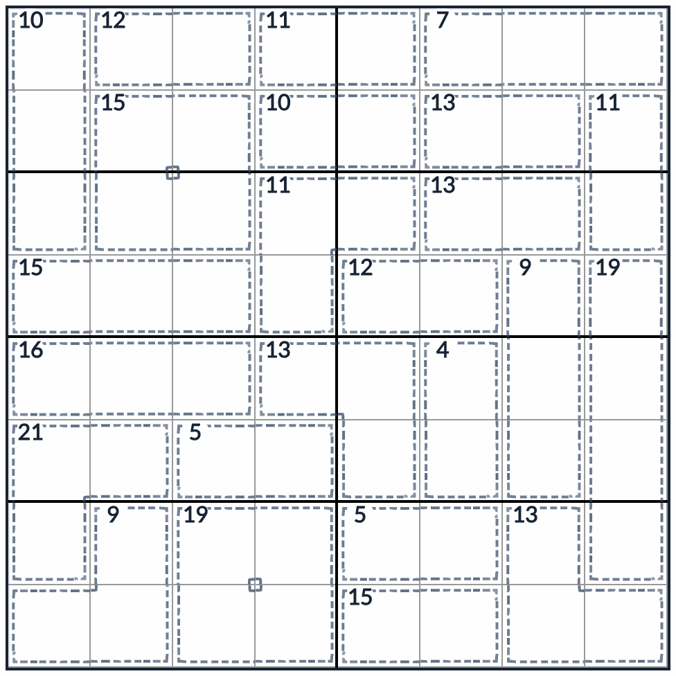 Tappaja Sudoku 8x8