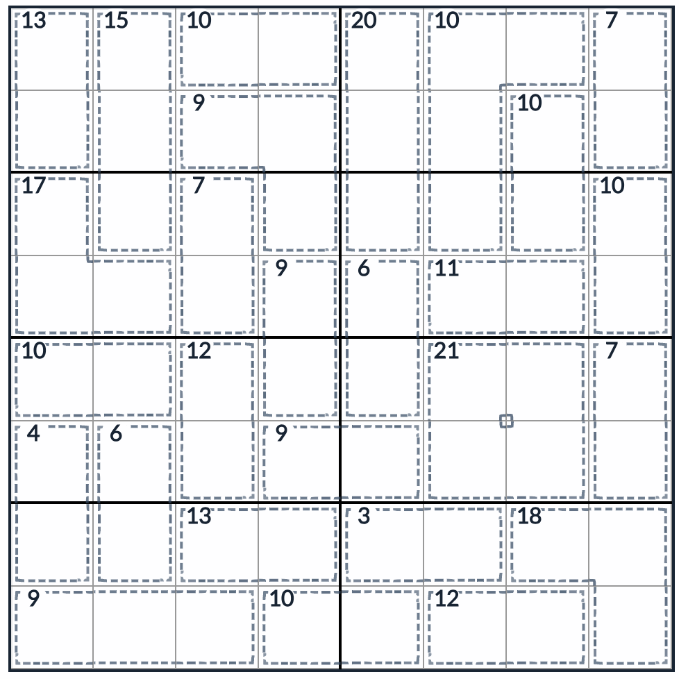 Kingin vastainen tappaja Sudoku 8x8