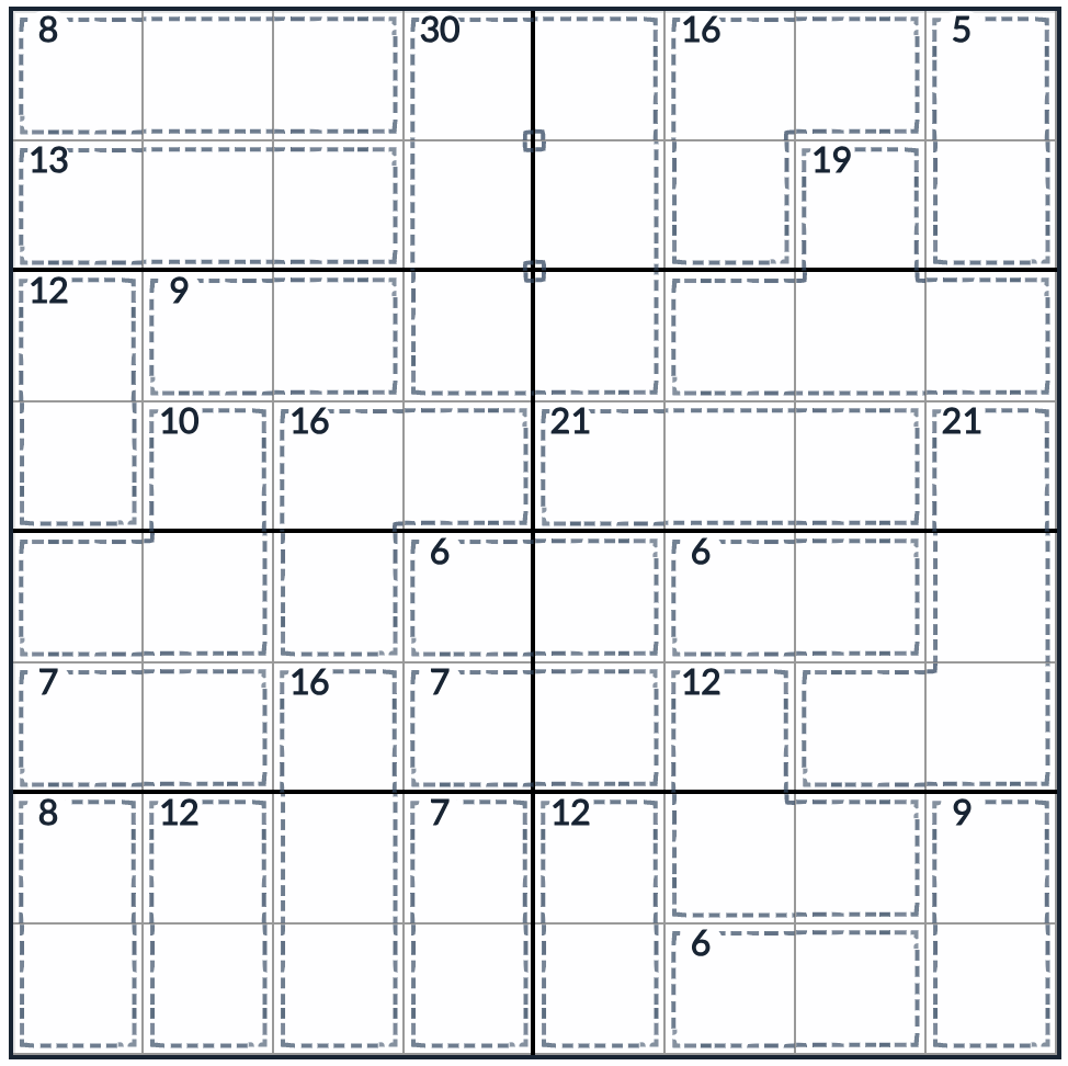 King-Knight-tappaja Sudoku 8x8