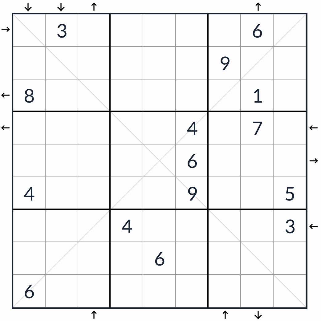 Diagonaali Rossini Sudoku