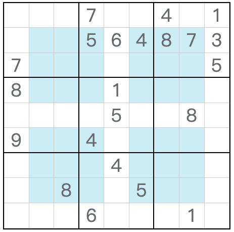 Twin vastaava Knight-anti-hyper Sudoku