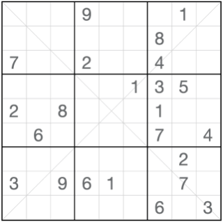 Diagonaalinen sudoku 8x8
