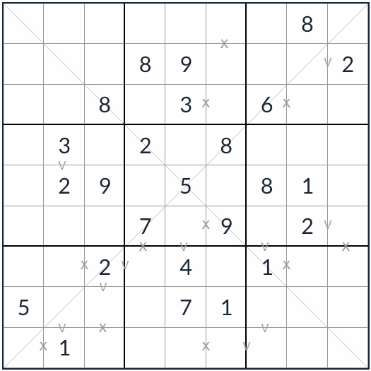 Diagonaali xv sudoku